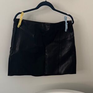 Black Leather Skirt
